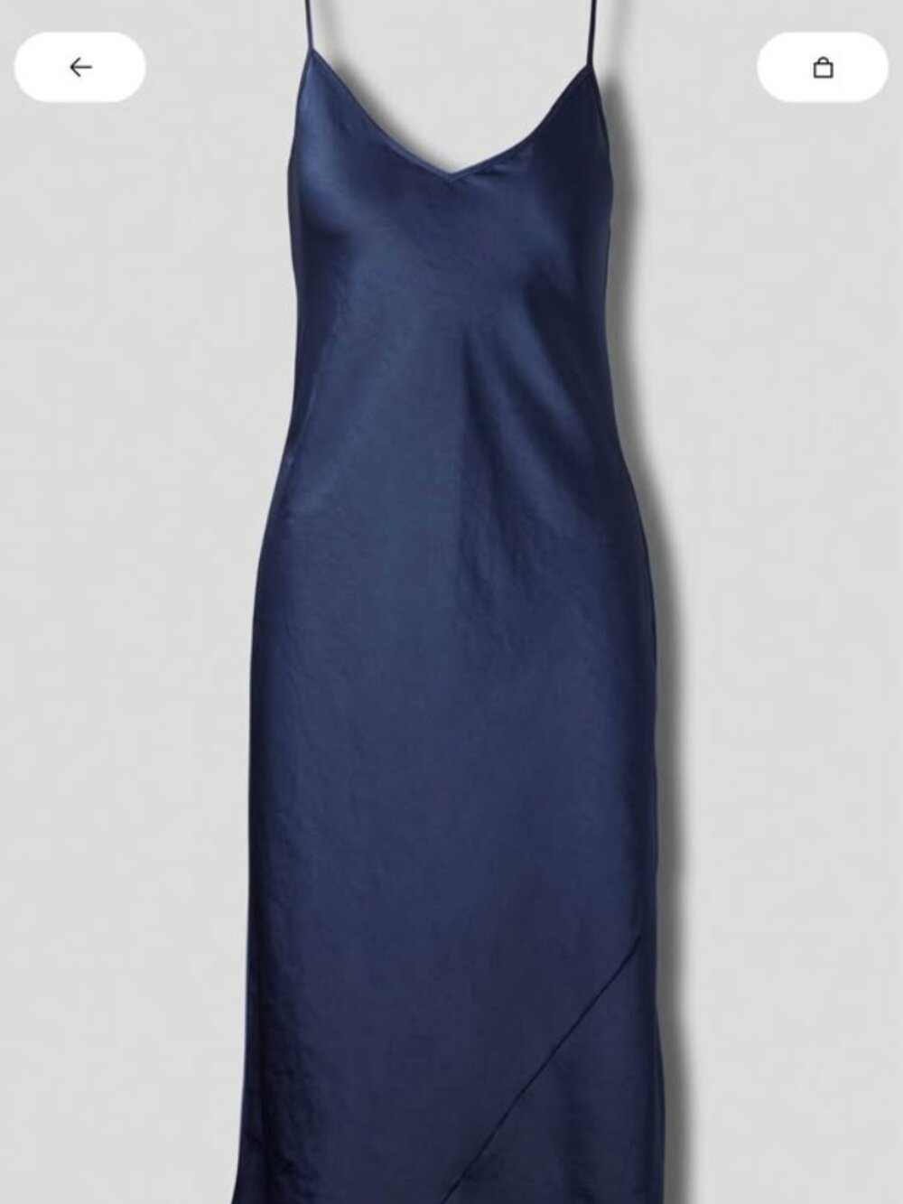 Aritzia Babaton Only Slip Satin Midi